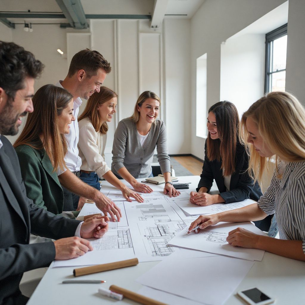 CityGlow Events team planning a corporate gala