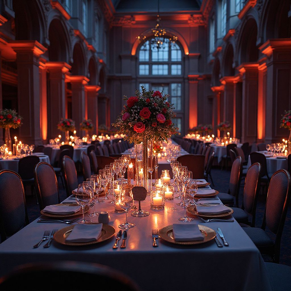 Elegant corporate gala setup