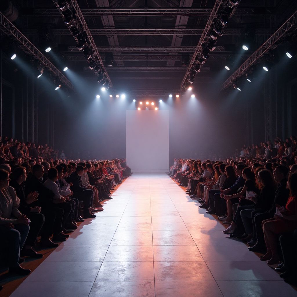 Fashion show event setup