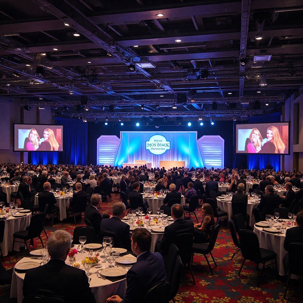 Corporate conference setup