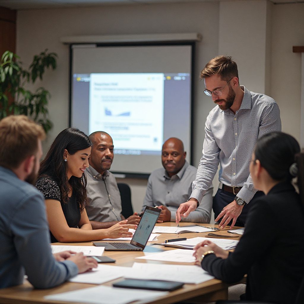 Event planning workshop in progress