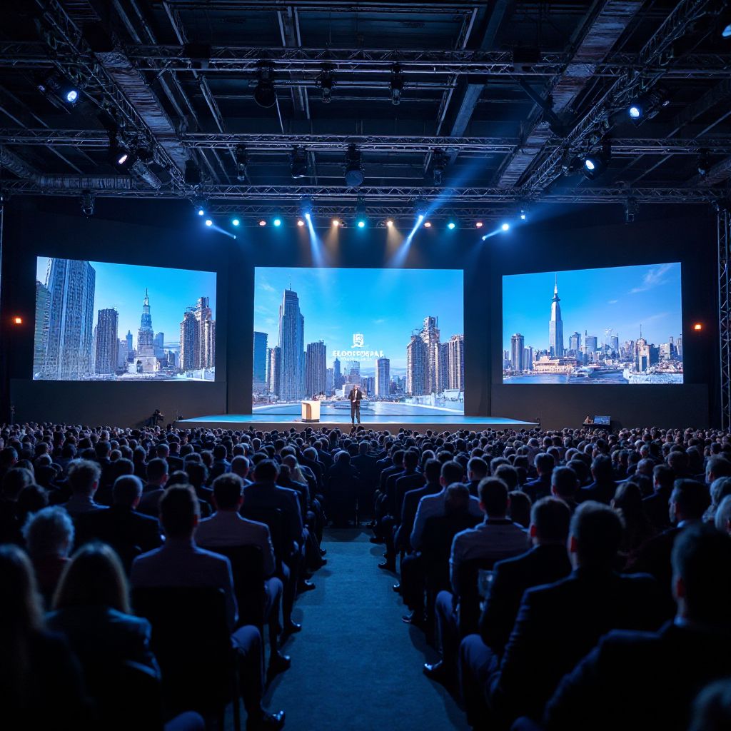 Global Tech Summit venue and setup